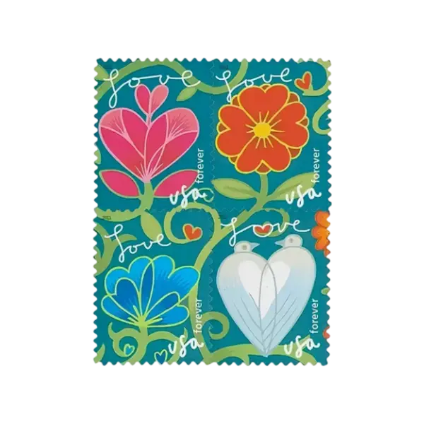 USPS 2011 Garden of Love single stamp, Cereus xanthocarpus (Queen of the Night cactus) from Huntington Desert Garden