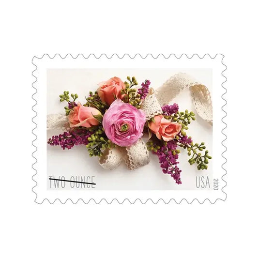 Garden Corsage Stamps (U.S. 2020) Two-Ounce Forever Postage Stamps 100pcs - Forever Stamply