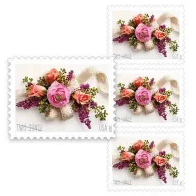 Garden Corsage Stamps (U.S. 2020) Two-Ounce Forever Postage Stamps 100pcs - Forever Stamply