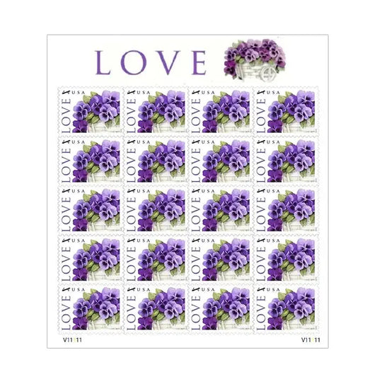Pansies in a Basket Forever Stamps 2010 100 pcs - Forever Stamply
