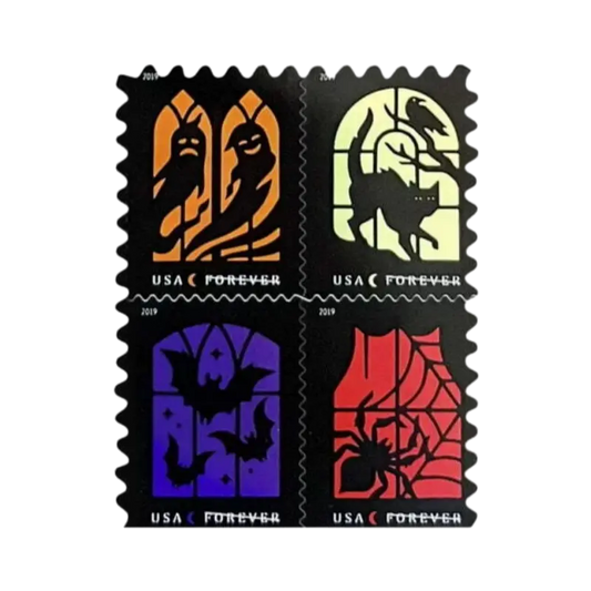 Spooky Silhouettes for Halloween 2019 Forever Postage Stamps 100pcs - Forever Stamply