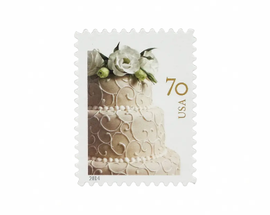 Wedding Cake Stamps 2014 Forever Postage Stamps 100 pcs - Forever Stamply